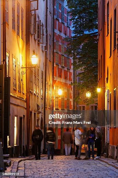 kindstugatan, gamla stan - stockholm old town stock pictures, royalty-free photos & images