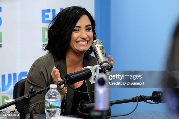 Demi Lovato visits "The Elvis Duran Z100 Morning Show" at Z100 Studio on July 13, 2016 in New York City.