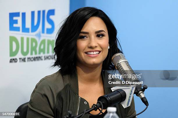 Demi Lovato visits "The Elvis Duran Z100 Morning Show" at Z100 Studio on July 13, 2016 in New York City.