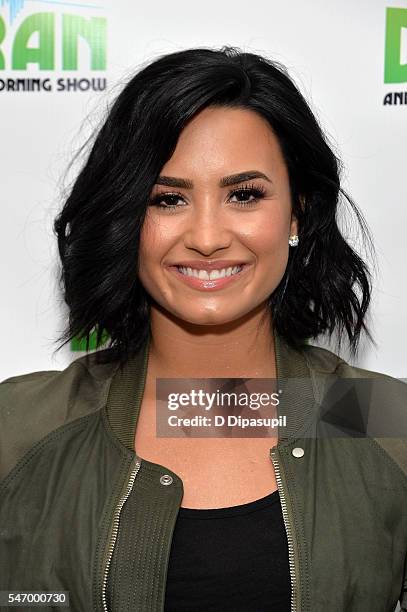 Demi Lovato visits "The Elvis Duran Z100 Morning Show" at Z100 Studio on July 13, 2016 in New York City.