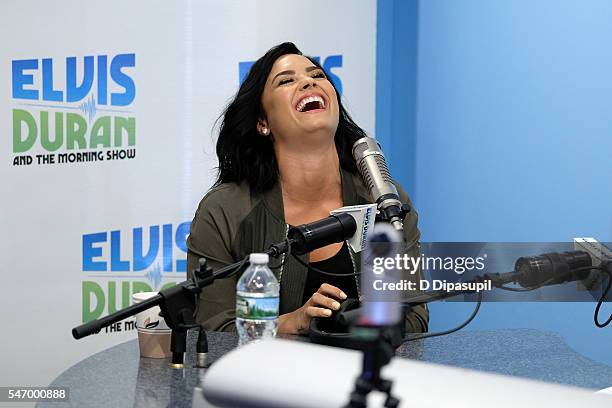 Demi Lovato visits "The Elvis Duran Z100 Morning Show" at Z100 Studio on July 13, 2016 in New York City.