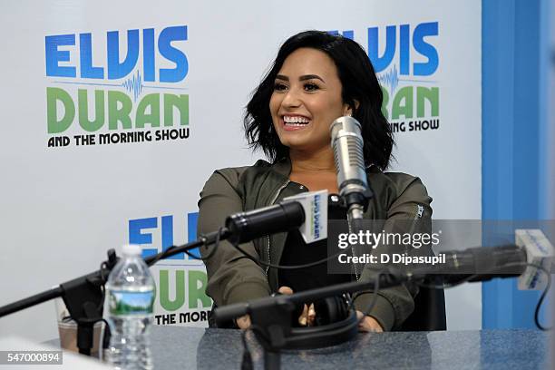 Demi Lovato visits "The Elvis Duran Z100 Morning Show" at Z100 Studio on July 13, 2016 in New York City.