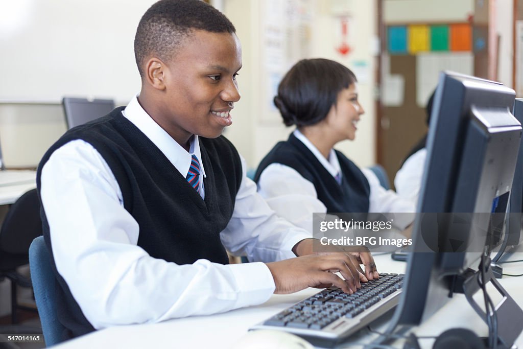 Students In The Computer Science Class Cape Town South Africa High-Res ...