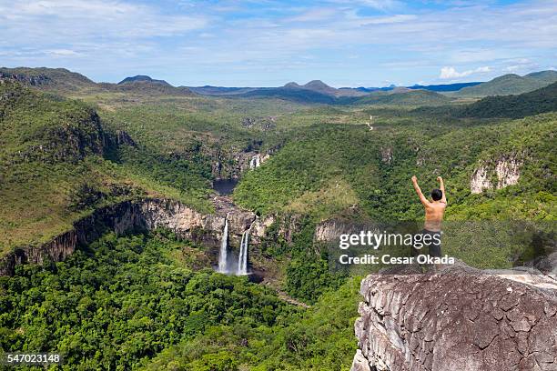 abenteuer bei chapada dos veadeiros - goias stock-fotos und bilder