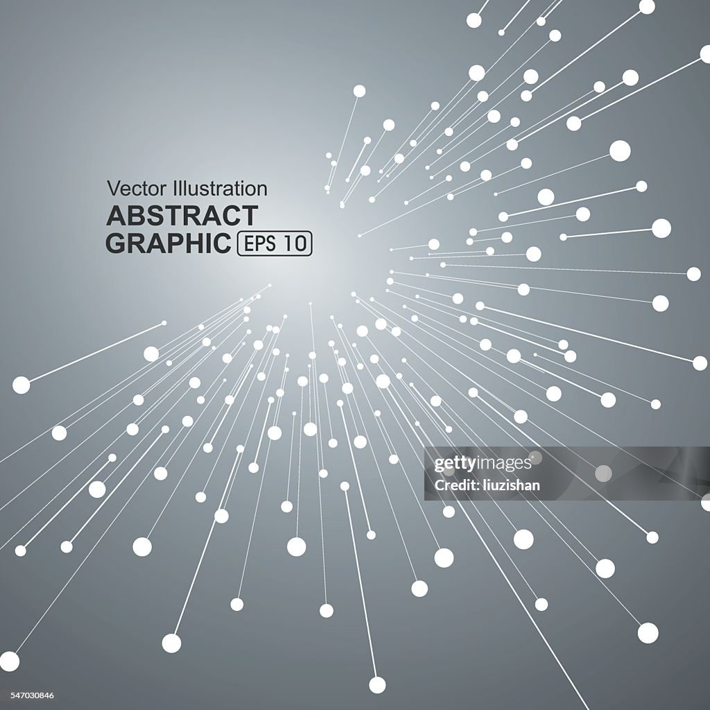 Dot And Line Consisting Of Abstract Graphics High-Res Vector Graphic ...