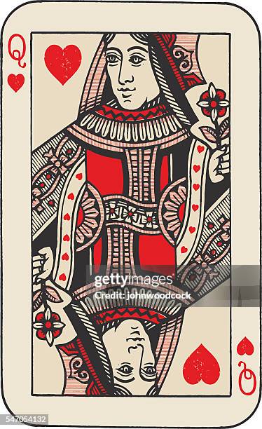 queen of hearts - queen of hearts stock illustrations