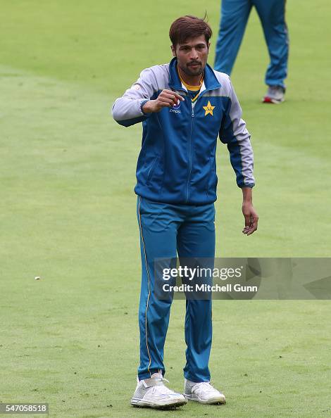 Pakistan. Amir Manager.net Mohammad Amir during the Pakistan nets session ahead of the 1st... News ...