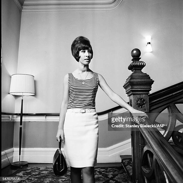 Helen Shapiro in a Manchester hotel, United Kingdom, 1965.