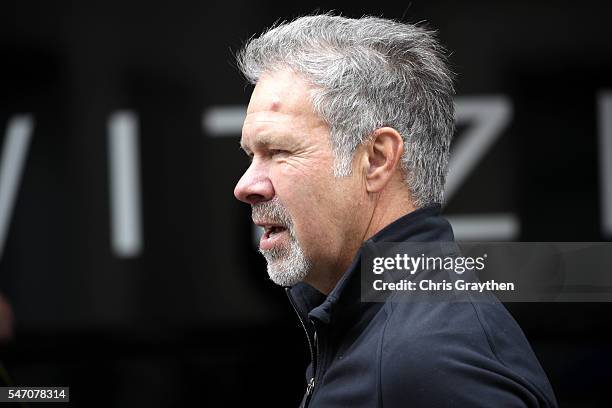 Jim Ochowicz manager of the BMC Cylcing Team during stage eleven of the 2016 Le Tour de France a 162.5km stage from Carcassonne to Montpellier on...