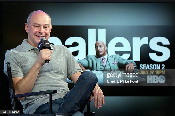 Actor Rob Corddry attends the AOL Build Speaker Series to discuss "Ballers" at AOL HQ on July 13, 2016 in New York City.