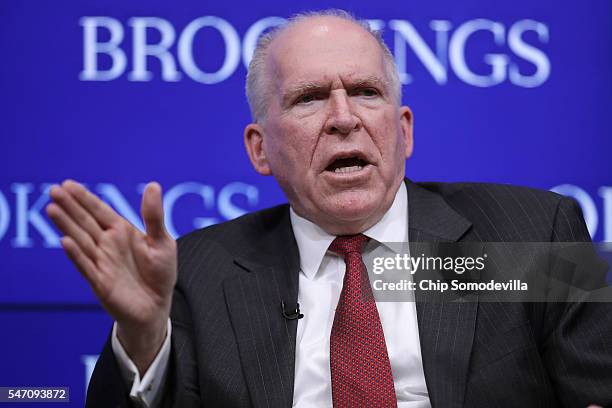 Central Intelligence Agency Director John Brennan discusses his agency's strategy in the face of emerging challenges during an event at the Brookings...