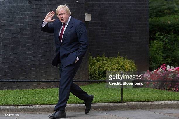 Boris Johnson, the former mayor of London, arrives at 10 Downing Street for a meeting with Theresa May, U.K. Prime minister in London, U.K., on...