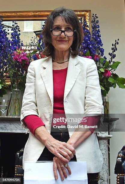 Dame Harriet Walter attends as Freddie Fox and friends perform sonnets that have inspired them as actors on the stunning terrace at Mark's Club on...