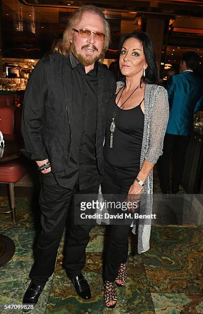 Barry Gibb and wife Linda Gibb attend the Sony Music UK Summer Party at Sexy Fish on July 13, 2016 in London, England.