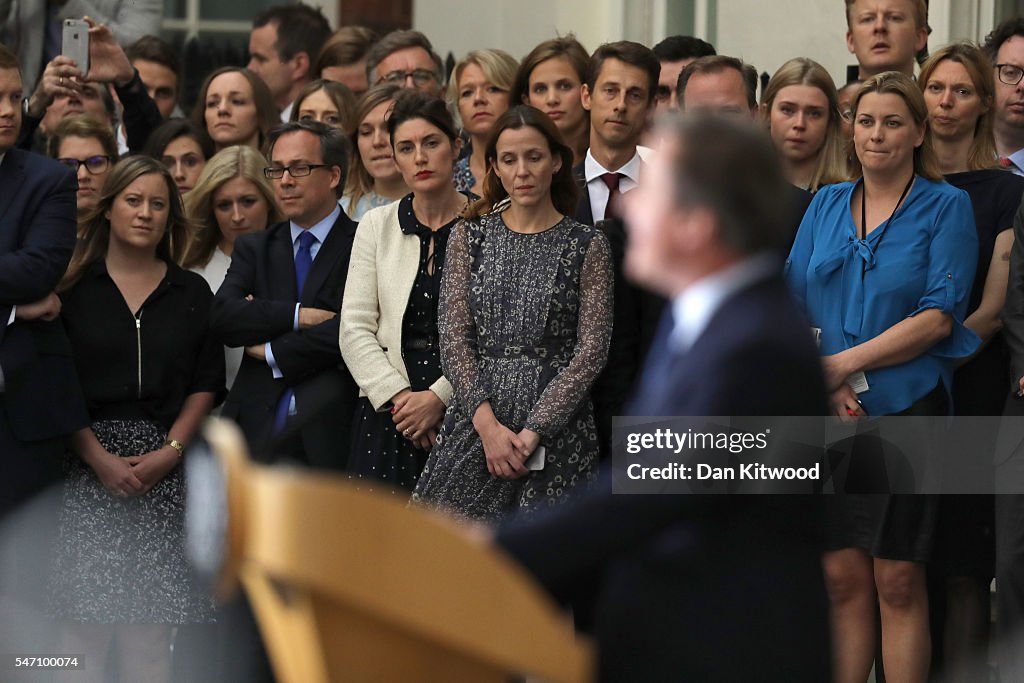 David Cameron's Last Day As The UK's Prime Minister