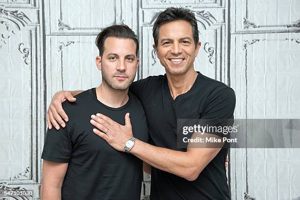 Director Brad Furman and actor Benjamin Bratt attends the AOL Build Speaker Series to discuss "The Infiltrator" at AOL HQ on July 13, 2016 in New...