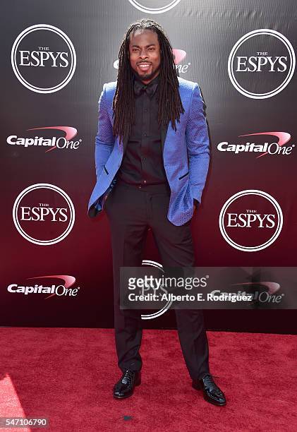 Football player Richard Sherman attends the 2016 ESPYS at Microsoft Theater on July 13, 2016 in Los Angeles, California.