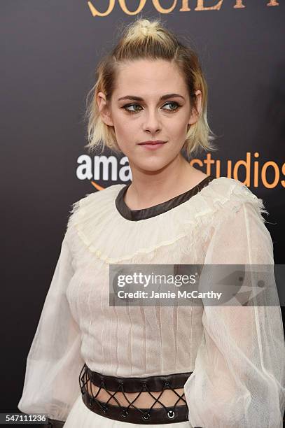 Kristen Stewart attends the premiere of "Cafe Society" hosted by Amazon & Lionsgate with The Cinema Society at Paris Theatre on July 13, 2016 in New...