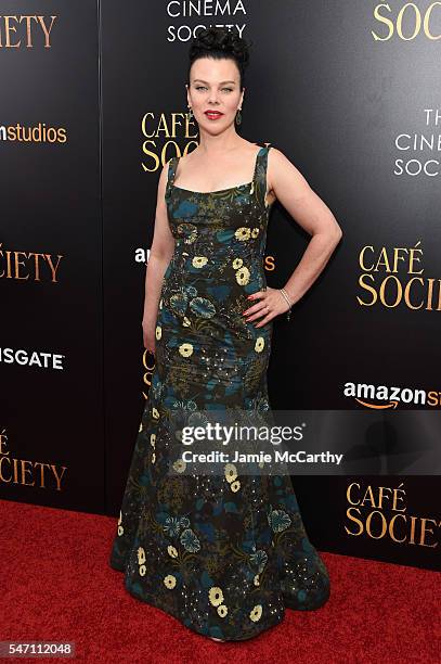 Debi Mazar attends the premiere of "Cafe Society" hosted by Amazon & Lionsgate with The Cinema Society at Paris Theatre on July 13, 2016 in New York...