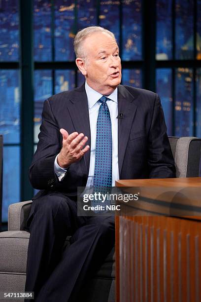Episode 392 -- Pictured: Political commentator, Bill O'Reilly, during an interview on July 13, 2016 --