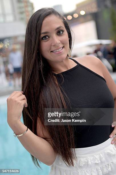 Sammi Giancola attends Orlebar Brown presents the Spring/Summer 2017 Collection in partnership with Bold New York and Lifetime Athletic At Sky on...