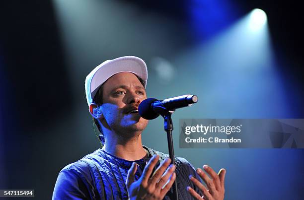 Will Young performs on stage during Day 2 of Kew The Music at Kew Gardens on July 13, 2016 in London, England.