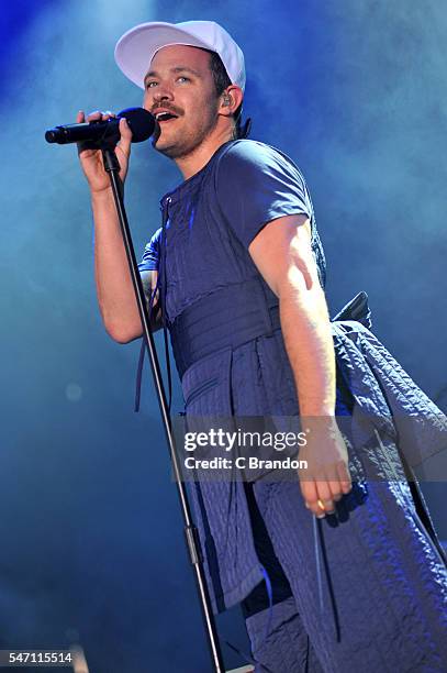 Will Young performs on stage during Day 2 of Kew The Music at Kew Gardens on July 13, 2016 in London, England.