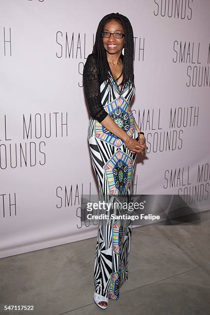 Adriane Lenox attends "Small Mouth Sounds" opening night at The Pershing Square Signature Center on July 13, 2016 in New York City.