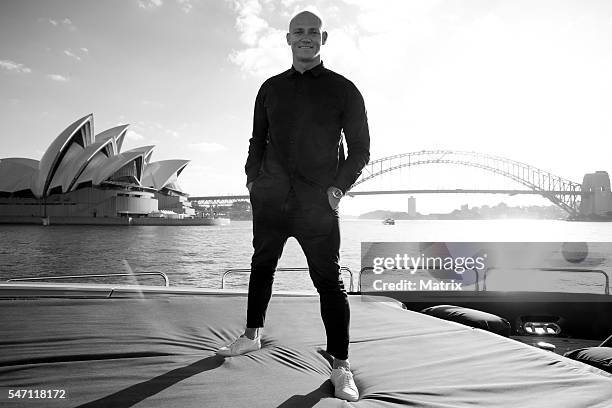 Former Olympic swimmer, Michael Klim promotes his skin care range, Milk & Co. On June 15, 2016 in Sydney, Australia.