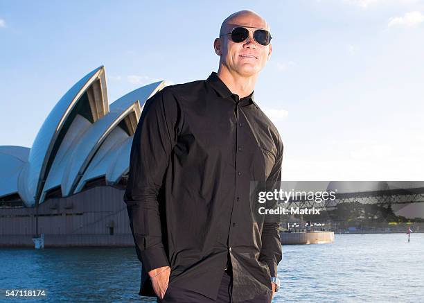 Former Olympic swimmer, Michael Klim promotes his skin care range, Milk & Co. On June 15, 2016 in Sydney, Australia.