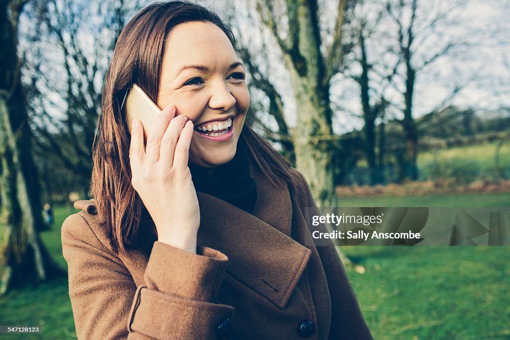 Woman using a smart phone