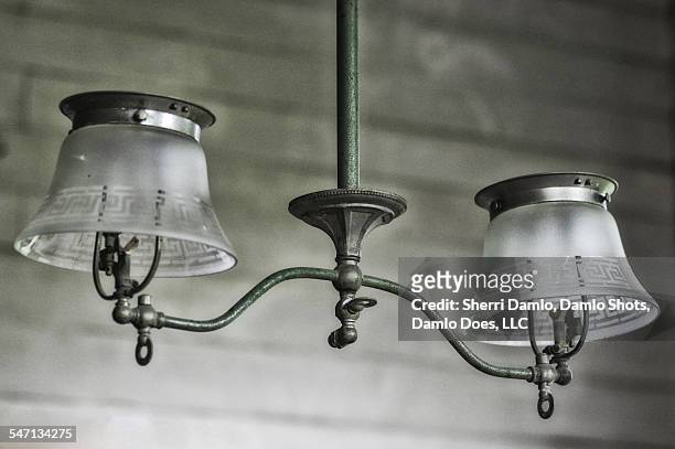 antique hanging lamps - damlo does stock-fotos und bilder