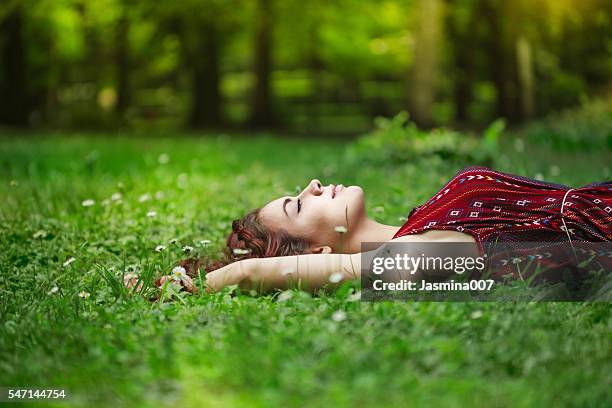 summer day relaxing - reclining stock pictures, royalty-free photos & images