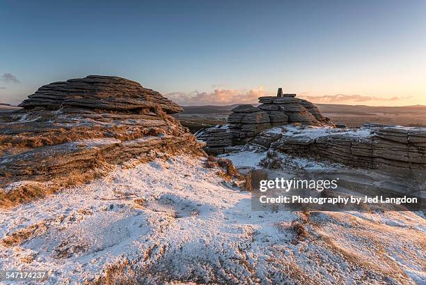 bellever tor - outcrop stock pictures, royalty-free photos & images