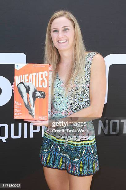 Paratriathlete Allysa Seely attends Greg Louganis' Pre- ESPY Awards Wheaties Breakfast for Champions at The Starving Artists Project on July 13, 2016...