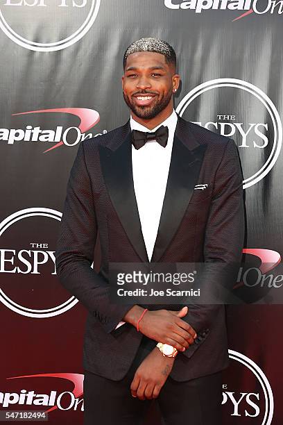 Tristan Thompson arrives at The 2016 ESPYS at Microsoft Theater on July 13, 2016 in Los Angeles, California.