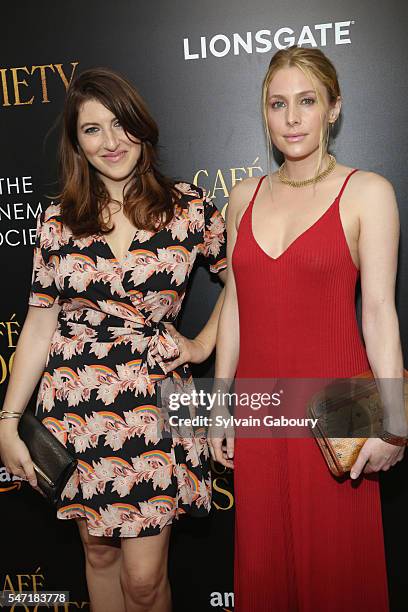 Tara Summer and Casey LaBow attend Amazon & Lionsgate with The Cinema Society Host the New York Premiere of "Cafe Society" on July 13, 2016 in New...