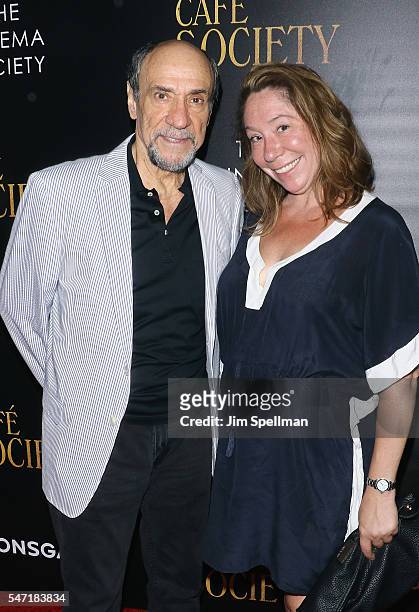 Actor F. Murray Abraham and Kate Hannan attend the New York premiere of "Cafe Society" hosted by Amazon & Lionsgate with The Cinema Society at Paris...