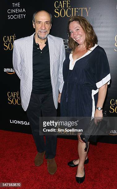 Actor F. Murray Abraham and Kate Hannan attend the New York premiere of "Cafe Society" hosted by Amazon & Lionsgate with The Cinema Society at Paris...