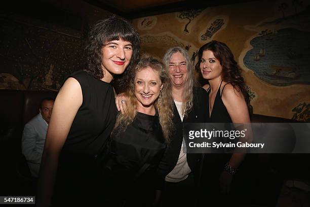 Jesse Smith, Carol Kane, Patti Smith and Debra Messing attend Amazon & Lionsgate with The Cinema Society Host the After Party for "Cafe Society" at...