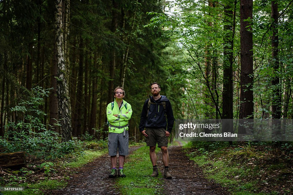 'Wigald & Fritz - Die Geschichtsjaeger' Shooting By German TV Channel HISTORY