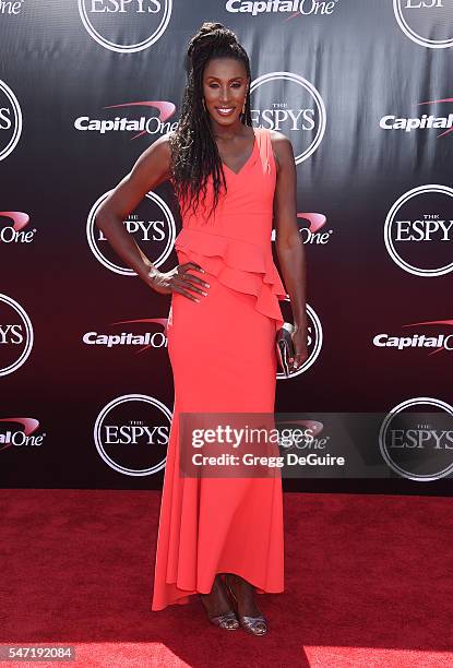 Lisa Leslie arrives at The 2016 ESPYS at Microsoft Theater on July 13, 2016 in Los Angeles, California.