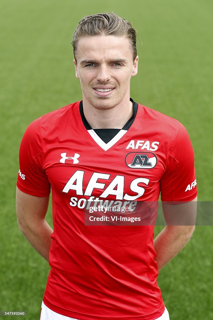 Samuel Rienstra Ben Rienstra during the team presentation of AZ Alkmaar on July 13 ...