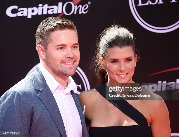 Danica Patrick and Ricky Stenhouse Jr. Arrive at The 2016 ESPYS at Microsoft Theater on July 13, 2016 in Los Angeles, California.