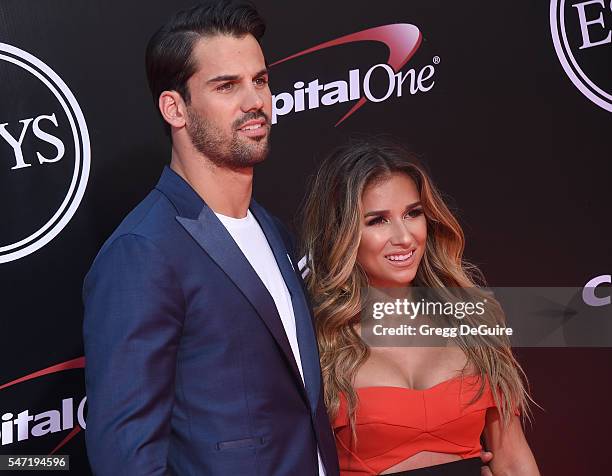 Eric Decker and Jessie James Decker arrive at The 2016 ESPYS at Microsoft Theater on July 13, 2016 in Los Angeles, California.