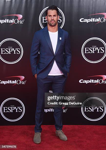 Eric Decker arrives at The 2016 ESPYS at Microsoft Theater on July 13, 2016 in Los Angeles, California.