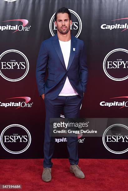 Eric Decker arrives at The 2016 ESPYS at Microsoft Theater on July 13, 2016 in Los Angeles, California.