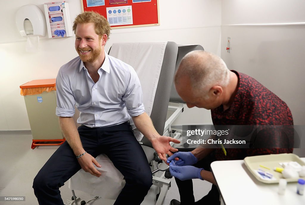 Prince Harry Attends An Event To Promote HIV Testing