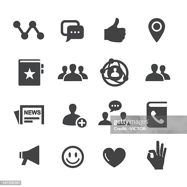 social icons - acme series - introduction icon stock illustrations