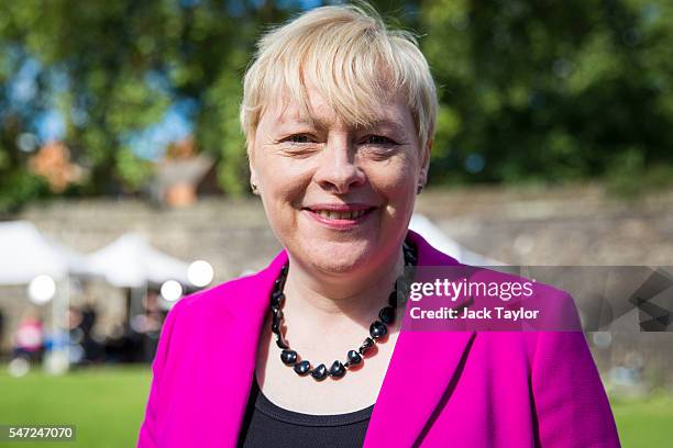 Labour leadership contender Angela Eagle pictured on College Green in Westminster on July 14, 2016 in London, England. Ms Eagle is challenging Labour...